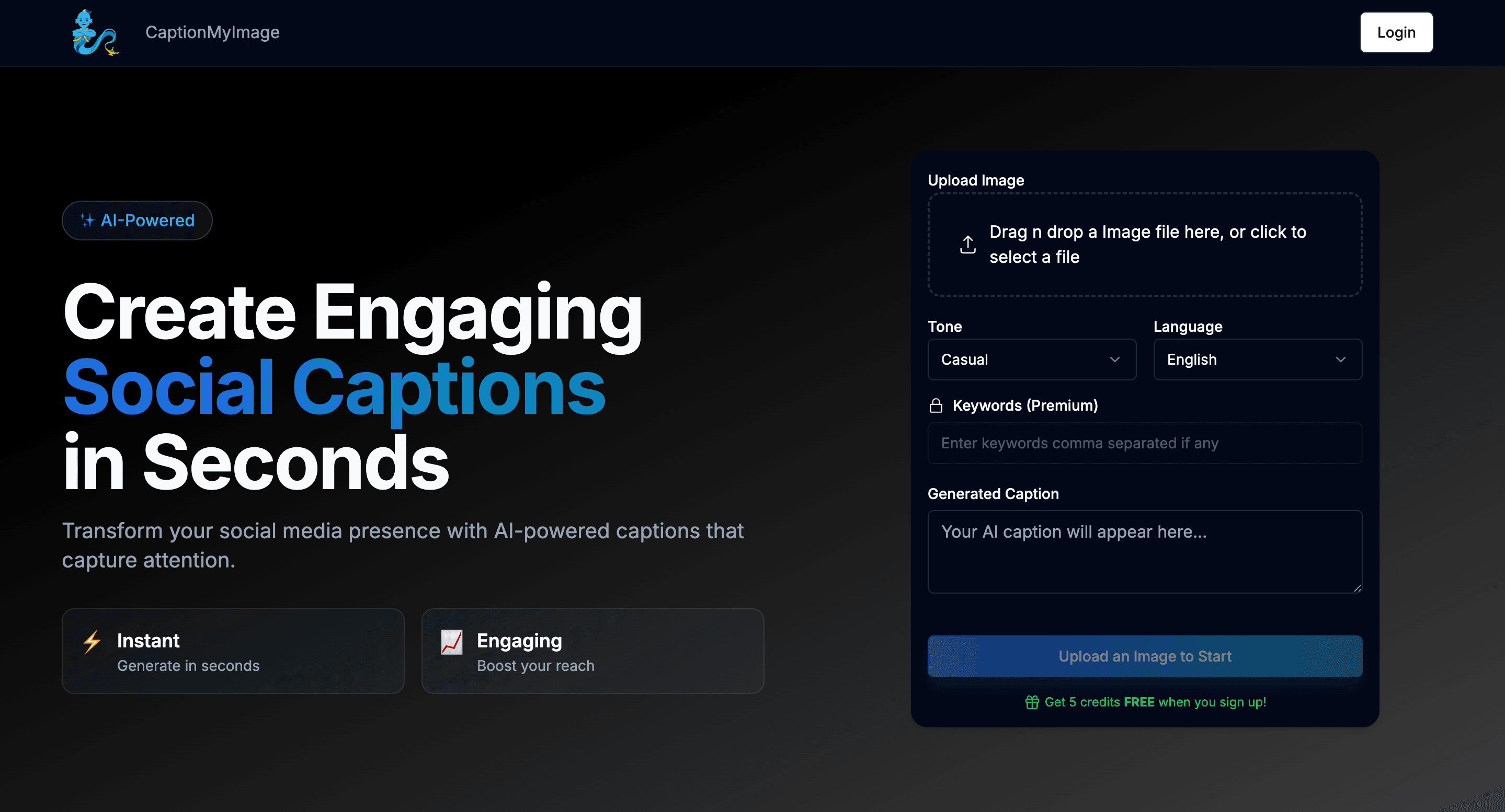 Instantly Craft Captivating Captions for Social Media preview