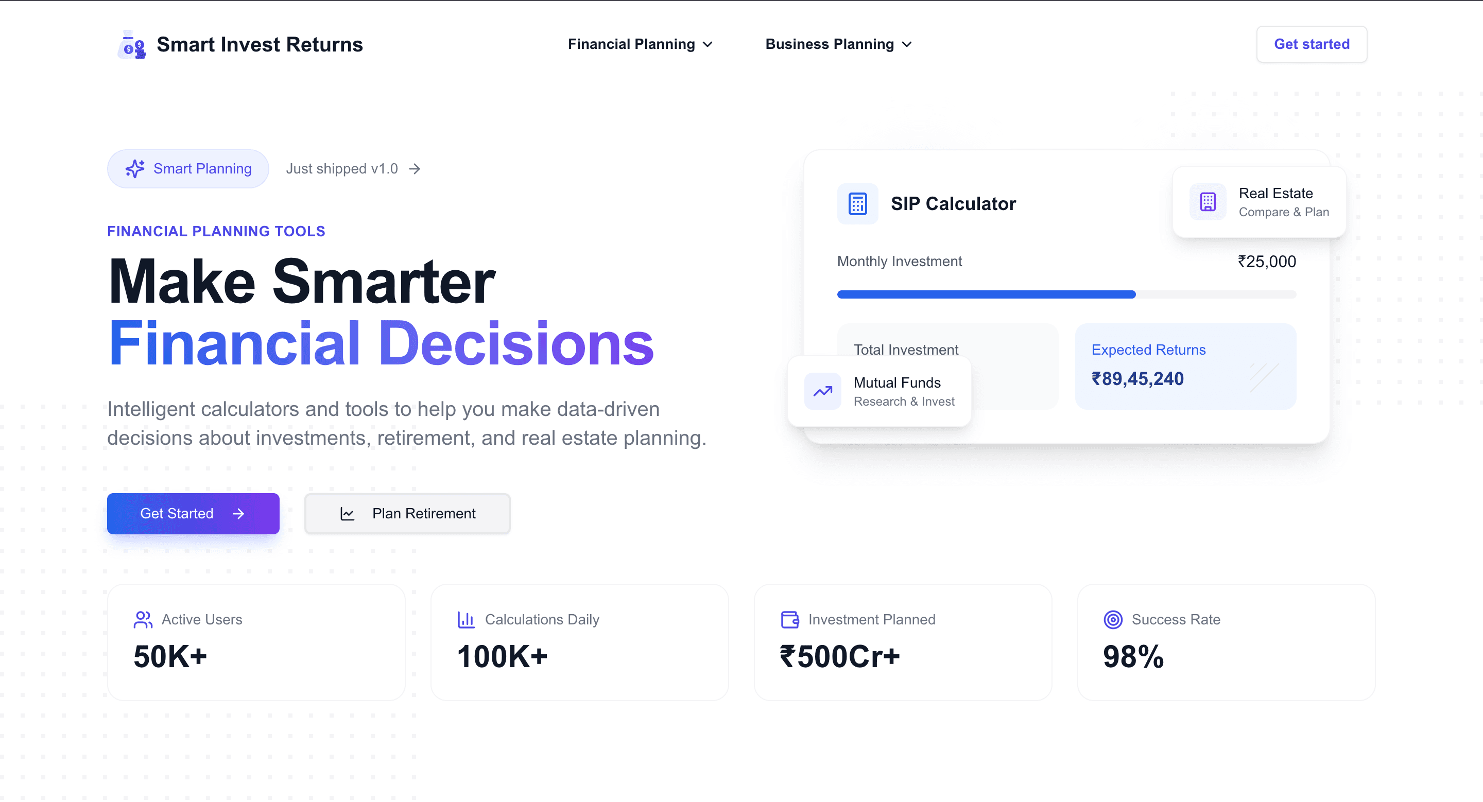 Comprehensive Financial Planning Tools preview